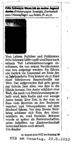 NZZ am Sonntag, 29.08.2010