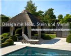 Design mit Holz, Stein und Metall