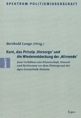 Kant, das Prinzip