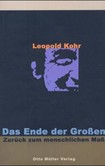 Das Ende der Großen, Zurück zum menschlichen Maß Das Ende der Großen, Zurück zum menschlichen Maß
