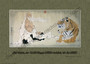 Der Weise unterrichtet den Tiger Kunstprint der traditionellen chinesischen Malerei Der Weise unterrichtet den Tiger Kunstprint der traditionellen chinesischen Malerei