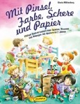 Mit Pinsel, Farbe, Schere und Papier Mit Pinsel, Farbe, Schere und Papier