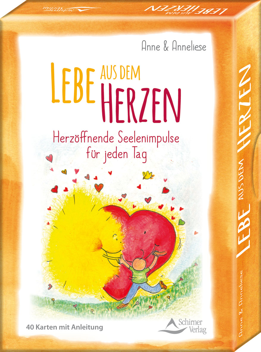 Lebe aus dem Herzen, 40 Karten mit Anleitung von Riemer, Melanie