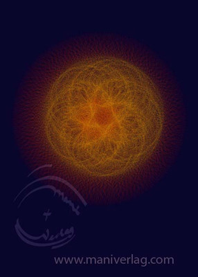 Planeten-Bewegungs-Bild Mars - Venus - geozentrisch - 3 (Postkarte)