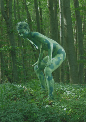 Wilderness Bodypainting Postkarte