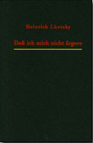 Daß ich mich nicht ärgere
