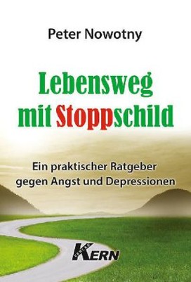 Lebensweg mit Stoppschild