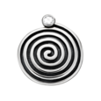 Spirale - Anhänger - teilgeschwärzt, mit Zirkonia Spirale - Anhänger - teilgeschwärzt, mit Zirkonia
